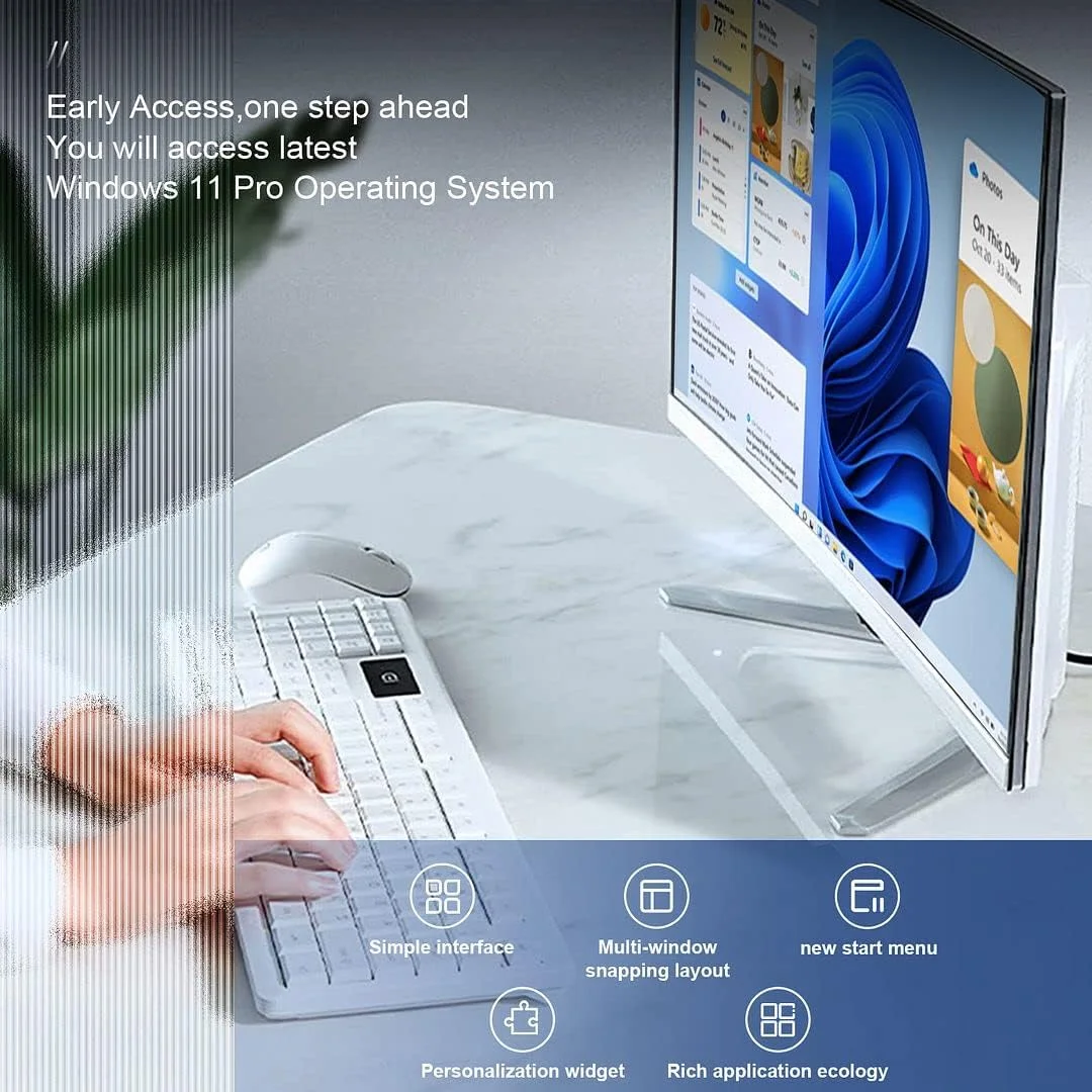 کامپیوتر رومیزی Dell OptiPlex 7060 با ویندوز 11، پردازنده Intel 8th Gen i5-8500 Hexa Core، رم 32GB DDR4، حافظه SSD 512GB NVMe M.2، وای فای AX210 6E و بلوتوث 5.2، کیبورد و ماوس بی سیم جدید (بازسازی شده)