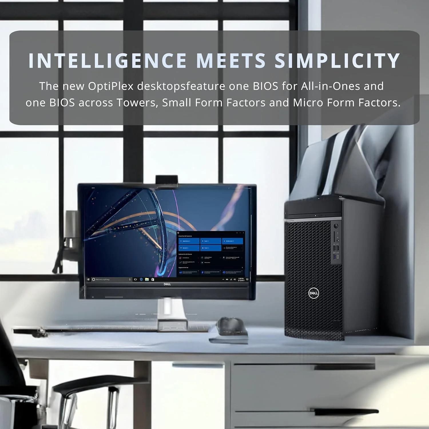 کامپیوتر رومیزی Dell OptiPlex 3000 مدل Full Size Tower، پردازنده Intel Core i5-12500، رم 32 گیگابایتی DDR4، حافظه SSD 2 ترابایتی PCIe، DVDRW، اترنت، آداپتور WiFi، کیبورد و ماوس، ویندوز 11 پرو، مشکی