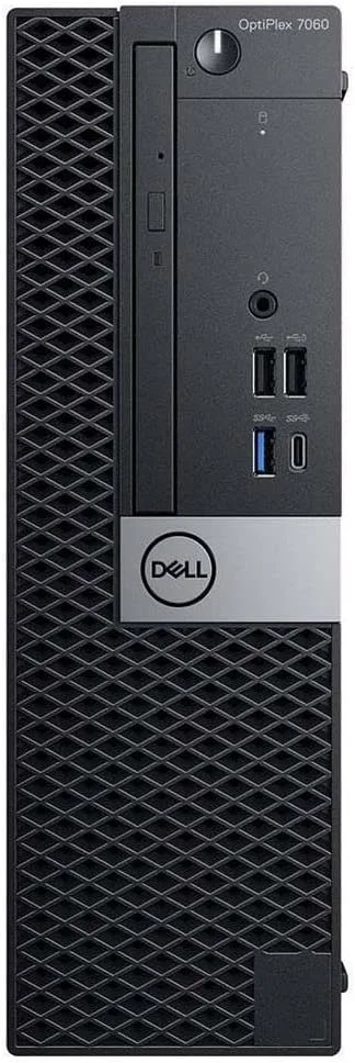 کامپیوتر رومیزی Dell Optiplex 7060 SFF | پردازنده Intel نسل هشتم i7-8700 (6 هسته ای) | رم 16 گیگابایت DDR4، حافظه SSD NVMe M.2 256 گیگابایت | دارای WiFi و بلوتوث داخلی | ویندوز 11 پرو | کیبورد و ماوس بی سیم (بازسازی شده)