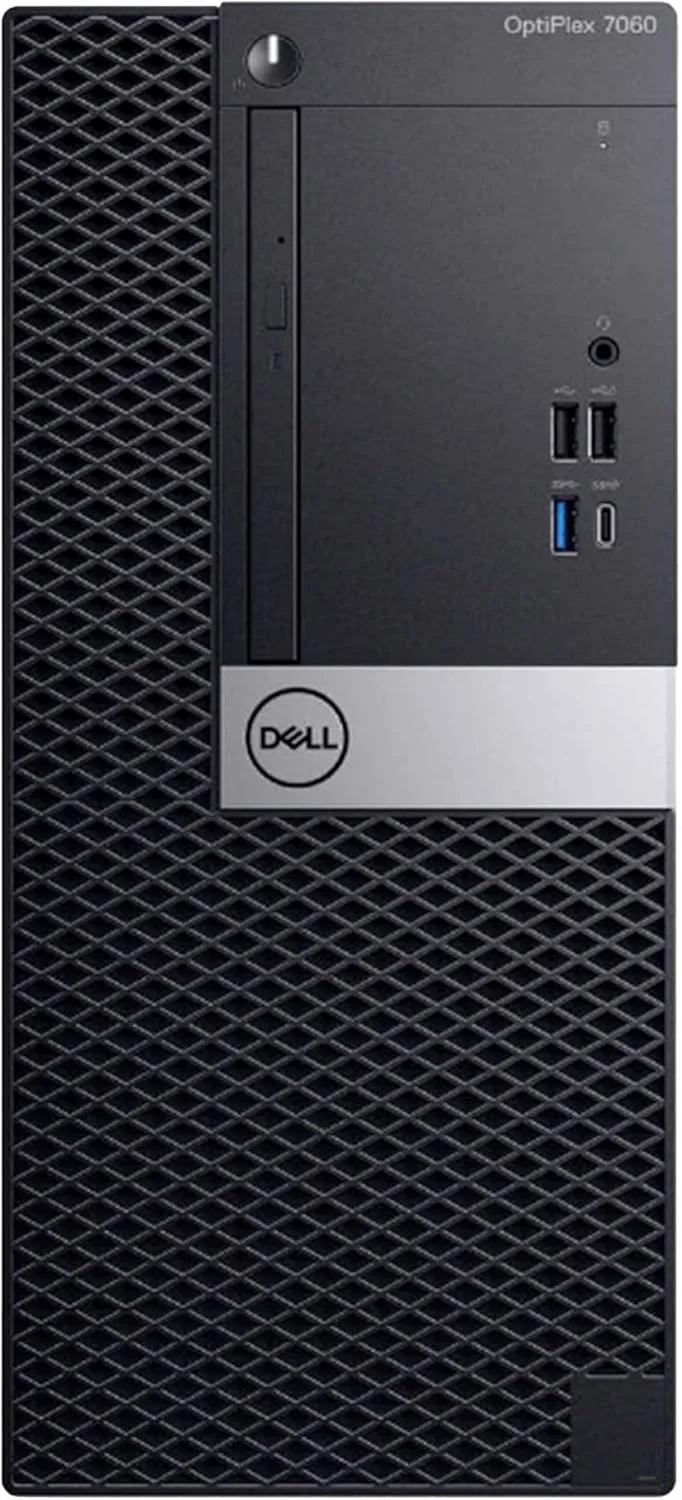 کامپیوتر رومیزی Dell Optiplex 7060 Tower | پردازنده Intel i7-8700 (3.4) | رم 32 گیگابایتی DDR4 | حافظه SSD 1 ترابایتی | ویندوز 11 پرو | کامپیوتر خانگی یا اداری (بازسازی شده)