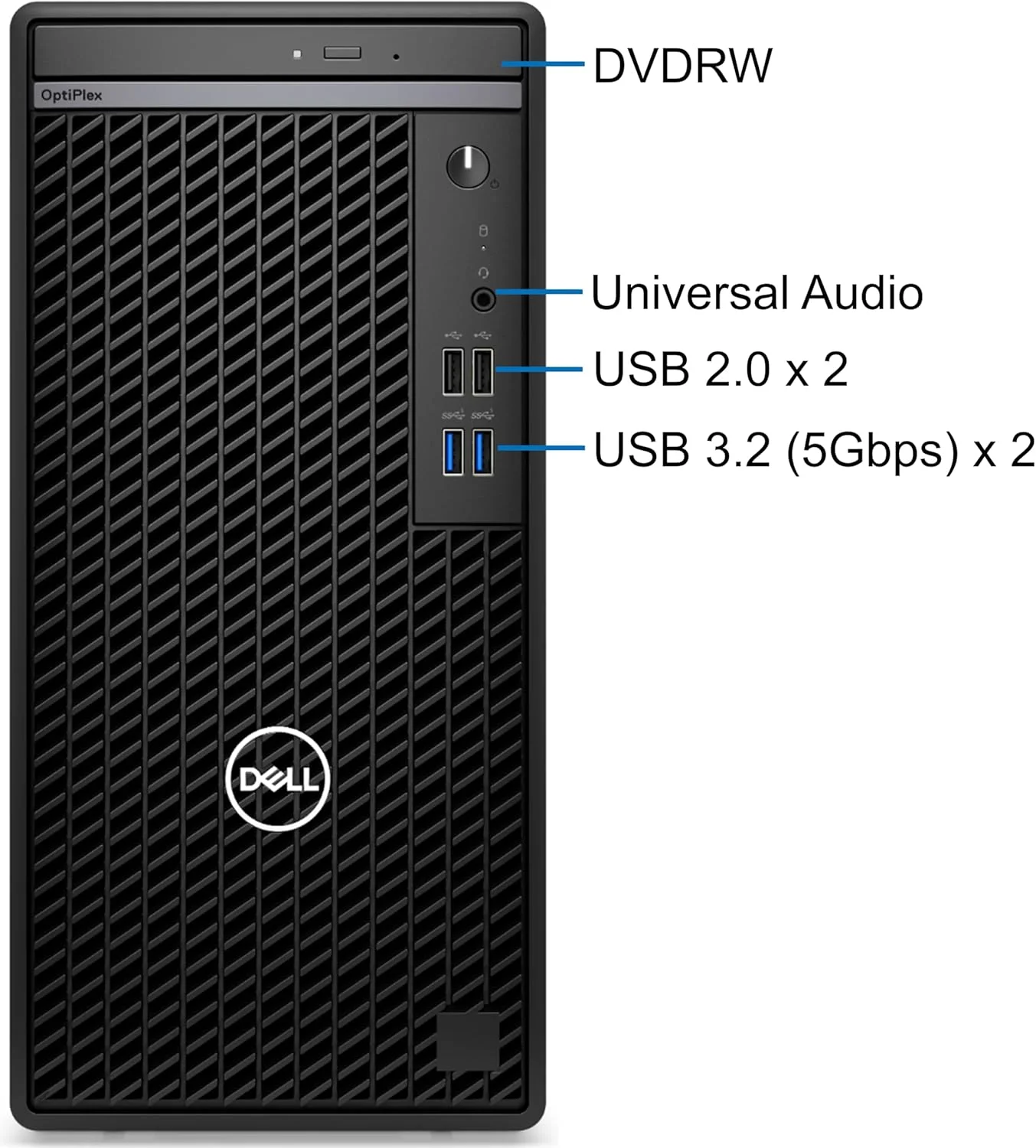 کامپیوتر رومیزی Dell OptiPlex 7020، همراه با آداپتور وای فای رایگان + هدست سیمی + فلش مموری 128 گیگابایتی + پد موس + آنتی ویروس | Intel i7-14700، رم 32 گیگابایتی، 1 ترابایت SSD + 1 ترابایت HDD، کارت گرافیک Nvidia710 4GB، ویندوز 11 پرو