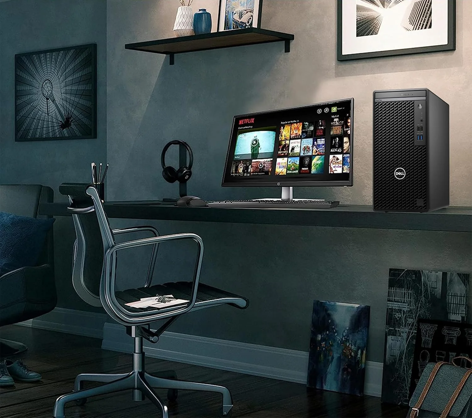 کامپیوتر رومیزی Dell OptiPlex 7020، همراه با آداپتور وای فای رایگان + هدست سیمی + فلش مموری 128 گیگابایتی + پد موس + آنتی ویروس | Intel i7-14700، رم 32 گیگابایتی، 1 ترابایت SSD + 1 ترابایت HDD، کارت گرافیک Nvidia710 4GB، ویندوز 11 پرو