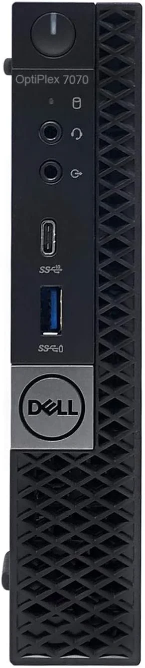 کامپیوتر رومیزی Dell Optiplex 7070 MFF Micro Form Factor نسل نهم پردازنده Intel Core i7-9700T با 8 هسته، 16 گیگابایت رم DDR4، 512 گیگابایت SSD، گرافیک Intel UHD 630، ویندوز 11 پرو (بازسازی شده)