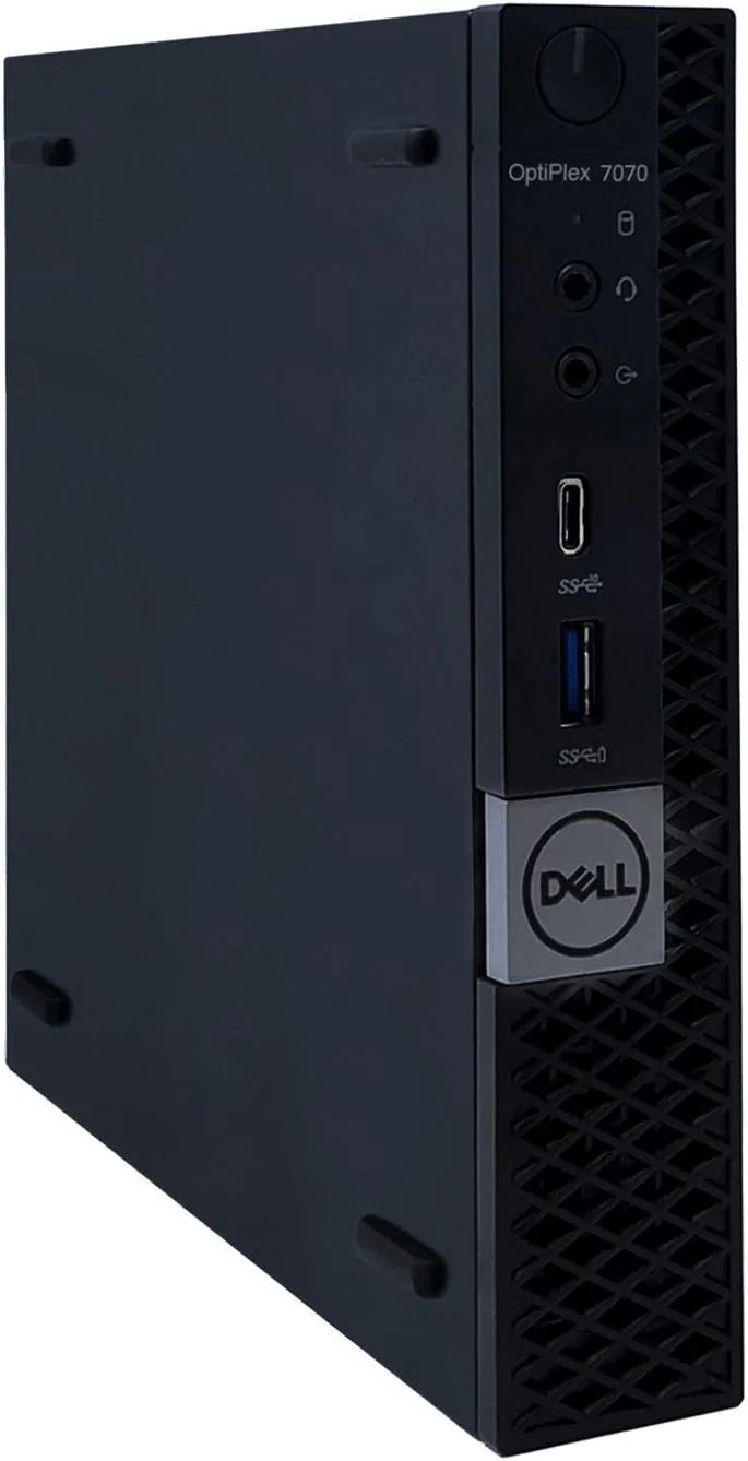 کامپیوتر رومیزی Dell Optiplex 7070 MFF Micro Form Factor نسل نهم پردازنده Intel Core i7-9700T با 8 هسته، 16 گیگابایت رم DDR4، 512 گیگابایت SSD، گرافیک Intel UHD 630، ویندوز 11 پرو (بازسازی شده)