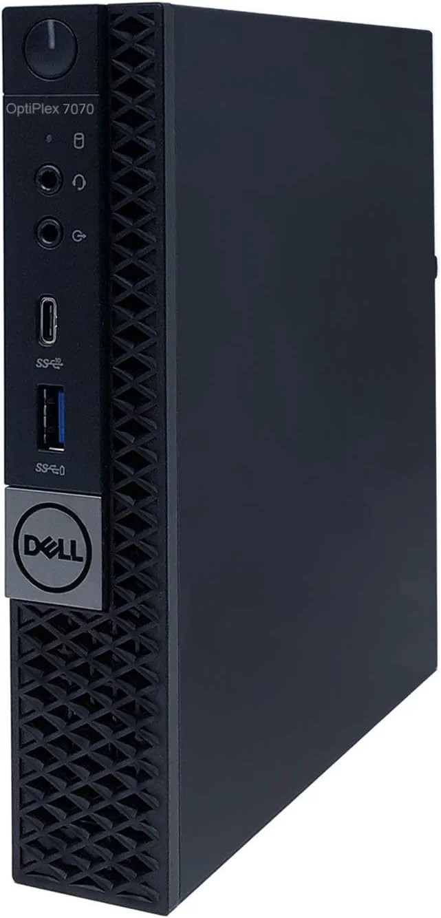 کامپیوتر رومیزی Dell Optiplex 7070 MFF Micro Form Factor نسل نهم پردازنده Intel Core i7-9700T با 8 هسته، 16 گیگابایت رم DDR4، 512 گیگابایت SSD، گرافیک Intel UHD 630، ویندوز 11 پرو (بازسازی شده)