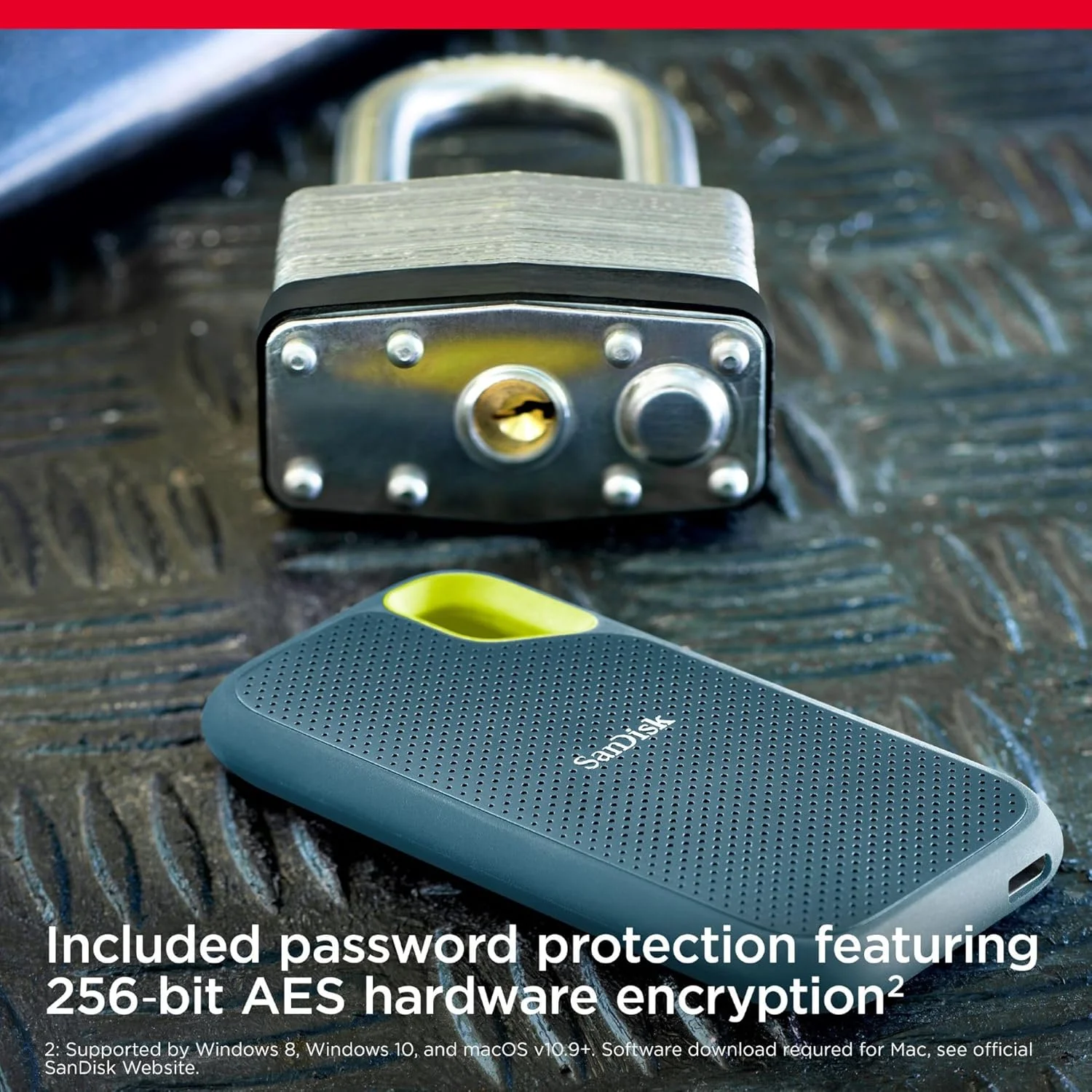 اس اس دی اکسترنال قابل حمل SanDisk Extreme با ظرفیت 1 ترابایت، سرعت خواندن 1050 مگابایت بر ثانیه، سرعت نوشتن 1000 مگابایت بر ثانیه، محافظت در برابر سقوط از ارتفاع 3 متری، مقاومت در برابر آب و گرد و غبار IP65، رمزگذاری سخت افزاری، سازگار با PC، MAC و گوشی های هوشمند Type-C، رنگ Monterey/آبی اس اس دی اکسترنال قابل حمل SanDisk Extreme با ظرفیت 1 ترابایت، سرعت خواندن 1050 مگابایت بر ثانیه، سرعت نوشتن 1000 مگابایت بر ثانیه، محافظت در برابر سقوط از ارتفاع 3 متری، مقاومت در برابر آب و گرد و غبار IP65، رمزگذاری سخت افزاری، سازگار با PC، MAC و گوشی های هوشمند Type-C، رنگ Monterey/آبی