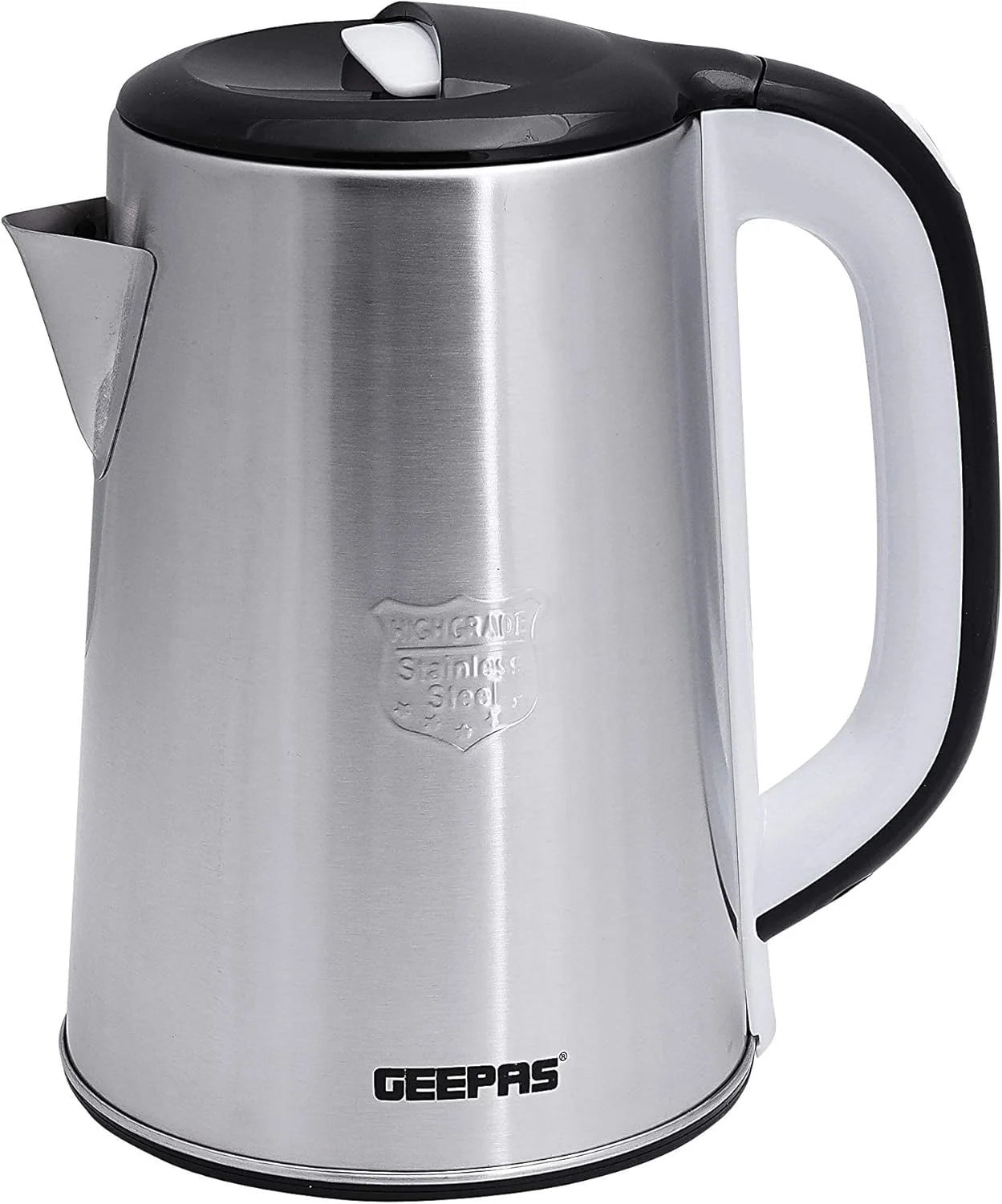 کتری برقی جیپاس مدل GK38028 با ظرفیت 2.5 لیتر و توان 1600 وات - کتری چای بدون سیم، خاموش شدن خودکار و محافظت در برابر خشک شدن | ایده آل برای قهوه، چای، شیر، آب و موارد دیگر | 2 سال گارانتی کتری برقی جیپاس مدل GK38028 با ظرفیت 2.5 لیتر و توان 1600 وات - کتری چای بدون سیم، خاموش شدن خودکار و محافظت در برابر خشک شدن | ایده آل برای قهوه، چای، شیر، آب و موارد دیگر | 2 سال گارانتی