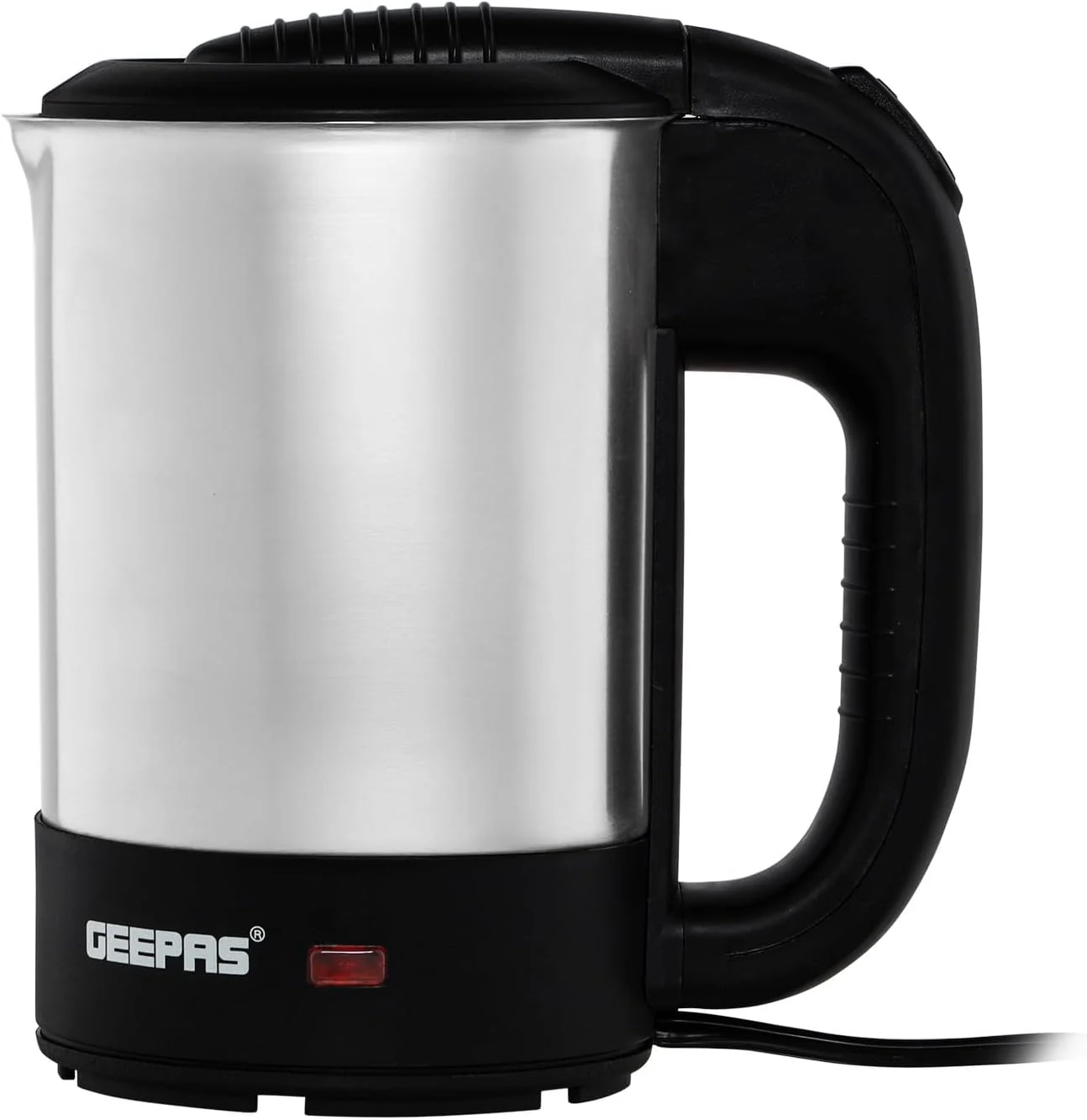 کتری استیل کامیونی Geepas با ظرفیت 0.5 لیتر | GK38047 | المنت حرارتی مخفی | محافظت در برابر جوش خشک و گرم شدن بیش از حد | چراغ نشانگر | خاموش شدن خودکار کتری استیل کامیونی Geepas با ظرفیت 0.5 لیتر | GK38047 | المنت حرارتی مخفی | محافظت در برابر جوش خشک و گرم شدن بیش از حد | چراغ نشانگر | خاموش شدن خودکار