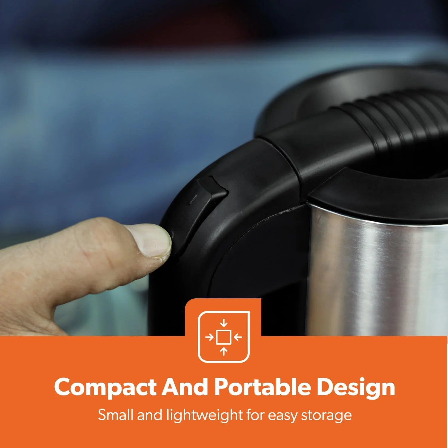 کتری استیل کامیونی Geepas با ظرفیت 0.5 لیتر | GK38047 | المنت حرارتی مخفی | محافظت در برابر جوش خشک و گرم شدن بیش از حد | چراغ نشانگر | خاموش شدن خودکار کتری استیل کامیونی Geepas با ظرفیت 0.5 لیتر | GK38047 | المنت حرارتی مخفی | محافظت در برابر جوش خشک و گرم شدن بیش از حد | چراغ نشانگر | خاموش شدن خودکار