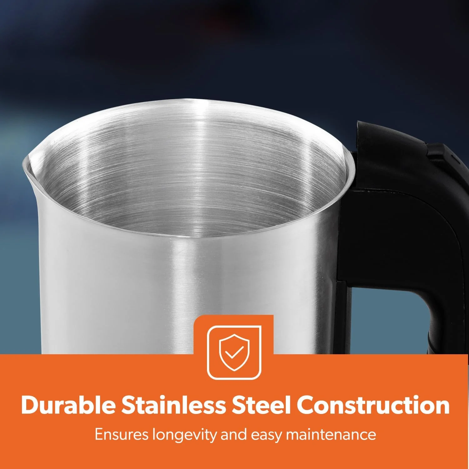 کتری استیل کامیونی Geepas با ظرفیت 0.5 لیتر | GK38047 | المنت حرارتی مخفی | محافظت در برابر جوش خشک و گرم شدن بیش از حد | چراغ نشانگر | خاموش شدن خودکار کتری استیل کامیونی Geepas با ظرفیت 0.5 لیتر | GK38047 | المنت حرارتی مخفی | محافظت در برابر جوش خشک و گرم شدن بیش از حد | چراغ نشانگر | خاموش شدن خودکار