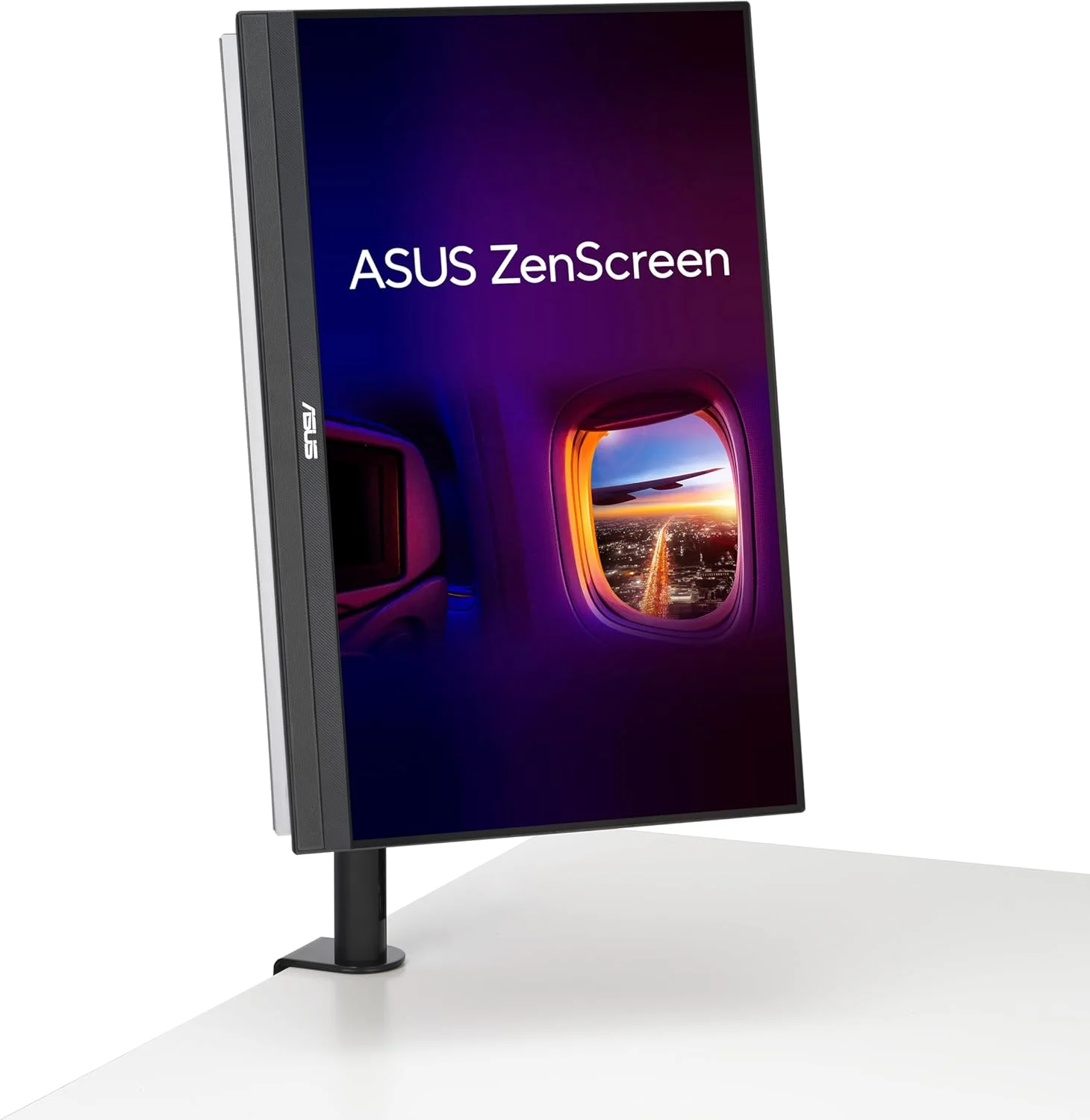 مانیتور قابل حمل 22 اینچی (21.5 اینچ قابل مشاهده) ایسوس ZenScreen (MB229CF) - Full HD، IPS، 100 هرتز، USB-C، محافظت از چشم، بلندگوها، دسته حمل، پایه، بازوی C-clamp، قلاب پارتیشن، ساب ووفر، 3 سال گارانتی