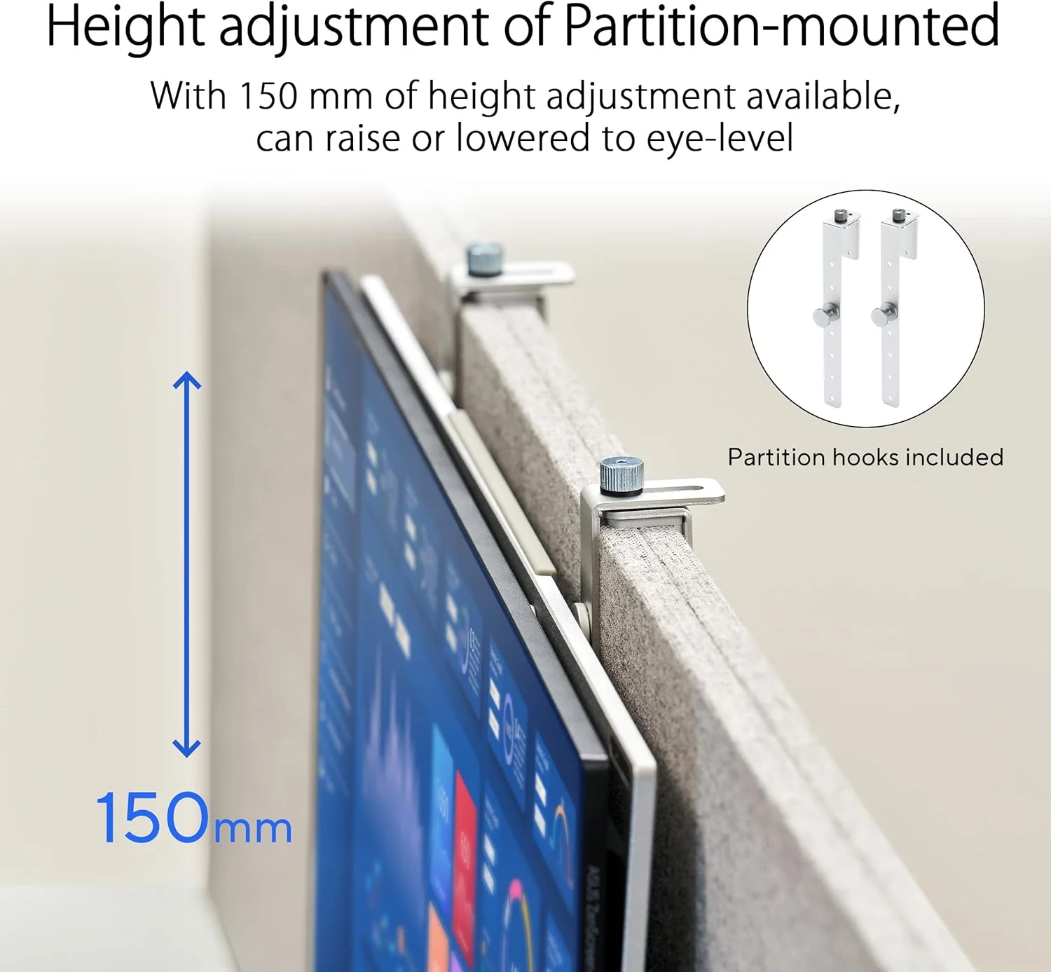 مانیتور قابل حمل USB ایسوس ZenScreen MB249C - 24 اینچ 1080P - FHD، IPS، Type-C، بلندگو، طراحی چند پایه، پایه نگهدارنده، بازوی C-clamp، قلاب پارتیشن، دسته حمل، مانیتور کار در خانه، 3 سال گارانتی