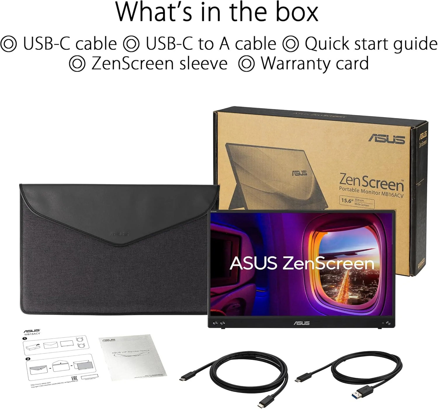 مانیتور LED ایسوس ZenScreen MB16ACV (90LM0381B01370) (90LM0381B01370)