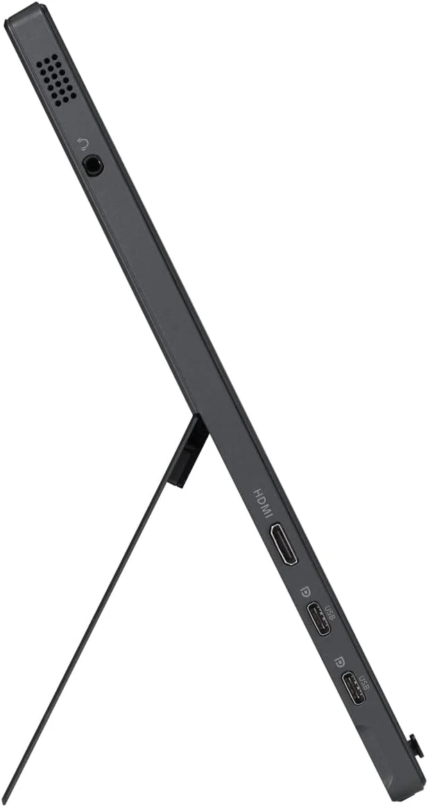 مانیتور قابل حمل لمسی ASUS ZenScreen Touch MB16AHT: 15.6 اینچ FHD (1920 x 1080)، IPS، لمس 10 نقطه ای، Mini-HDMI، پایه ارگونومیک، سوکت سه پایه، فناوری های ASUS Flicker Free و Low Blue Light - مشکی