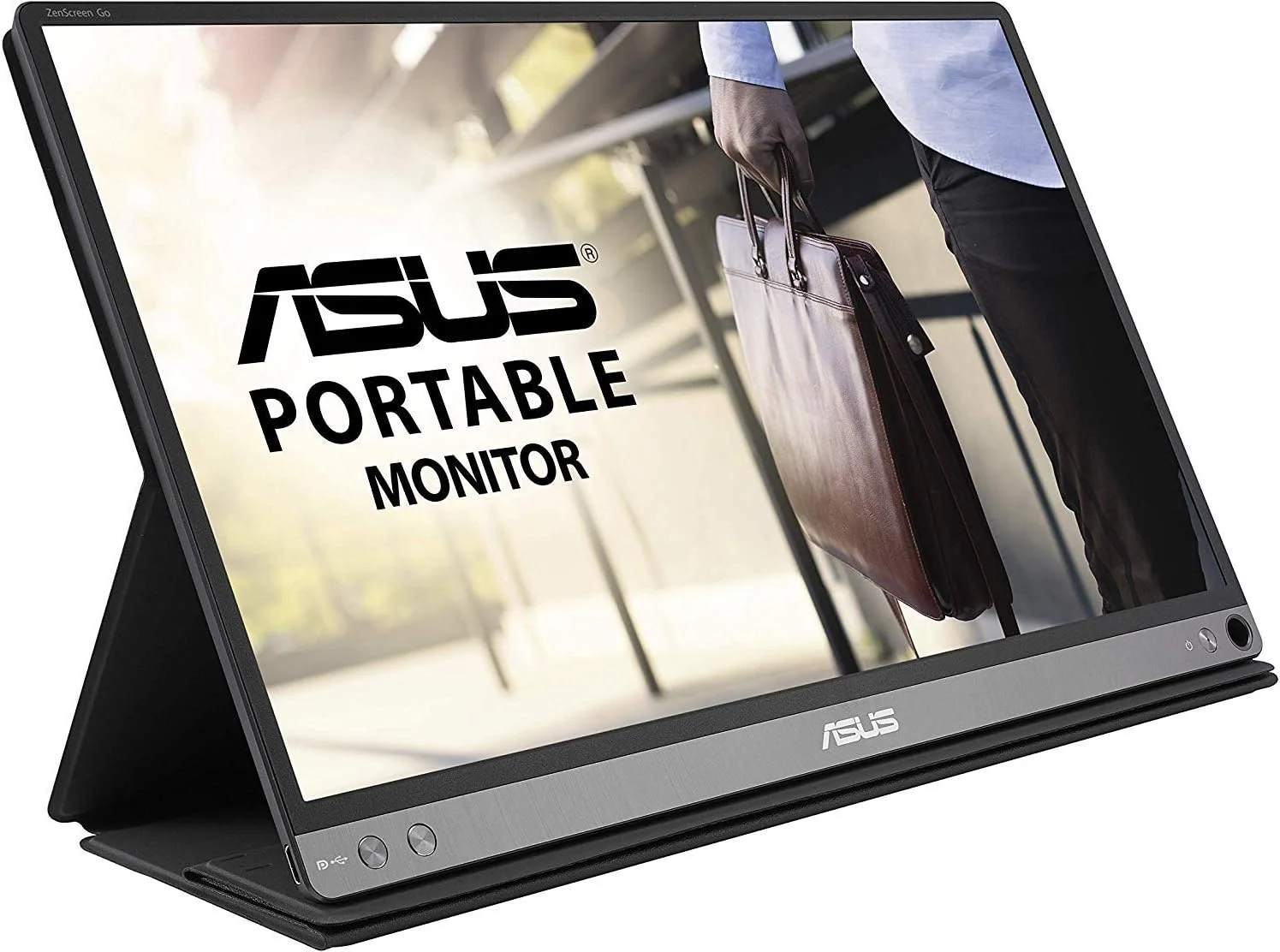 مانیتور قابل حمل 15.6 اینچی ASUS ZenScreen Go MB16AP Full HD IPS USB Type-C (بازسازی شده) - مشکی
