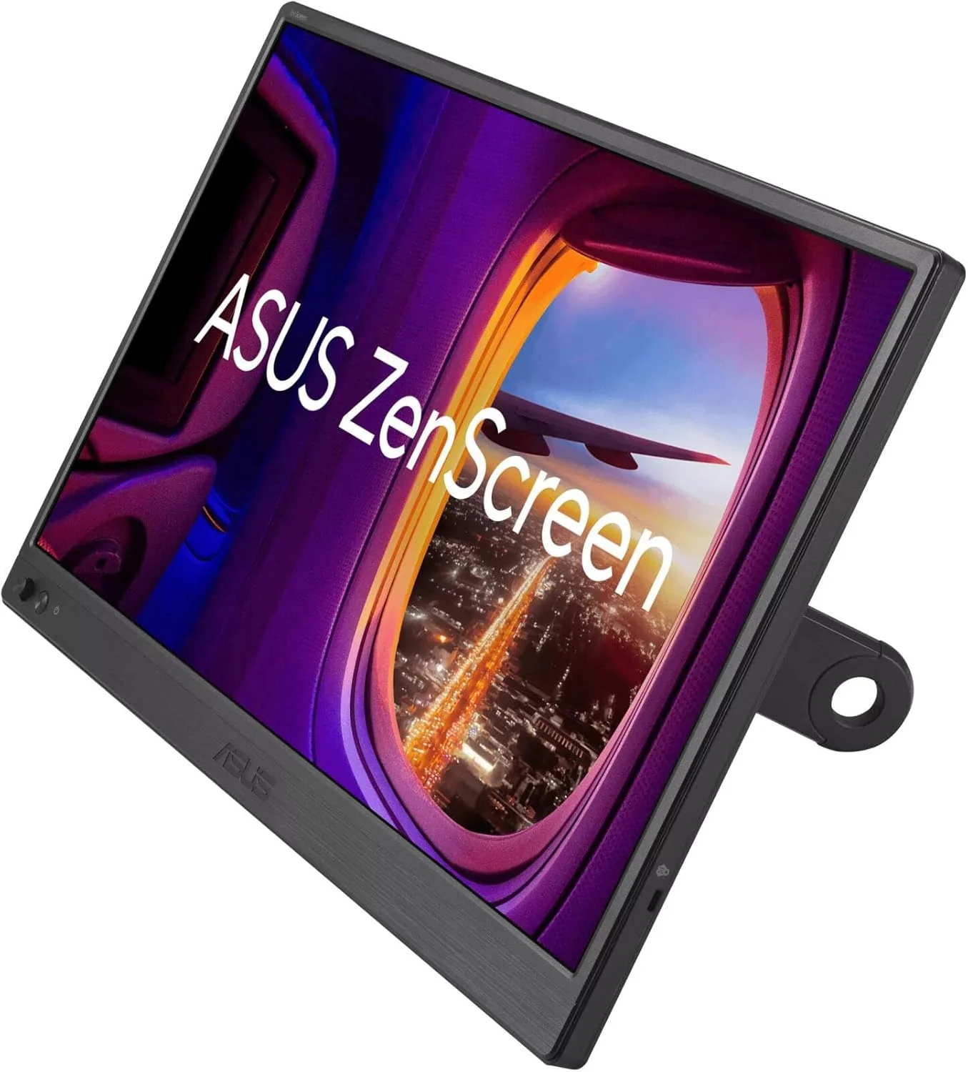 مانیتور قابل حمل 15.6 اینچی ASUS MB169CK - پاسخگویی 5 میلی‌ثانیه، HDMI + 2x USB-C، نسخه EU، مشکی