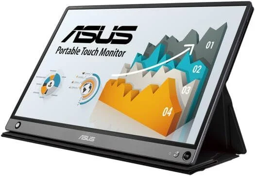 مانیتور قابل حمل 15.6 اینچی ASUS MB16AMT - زمان پاسخگویی 5 میلی‌ثانیه، HDMI + USB-C، Full HD 1920x1080، 60 هرتز، مشکی
