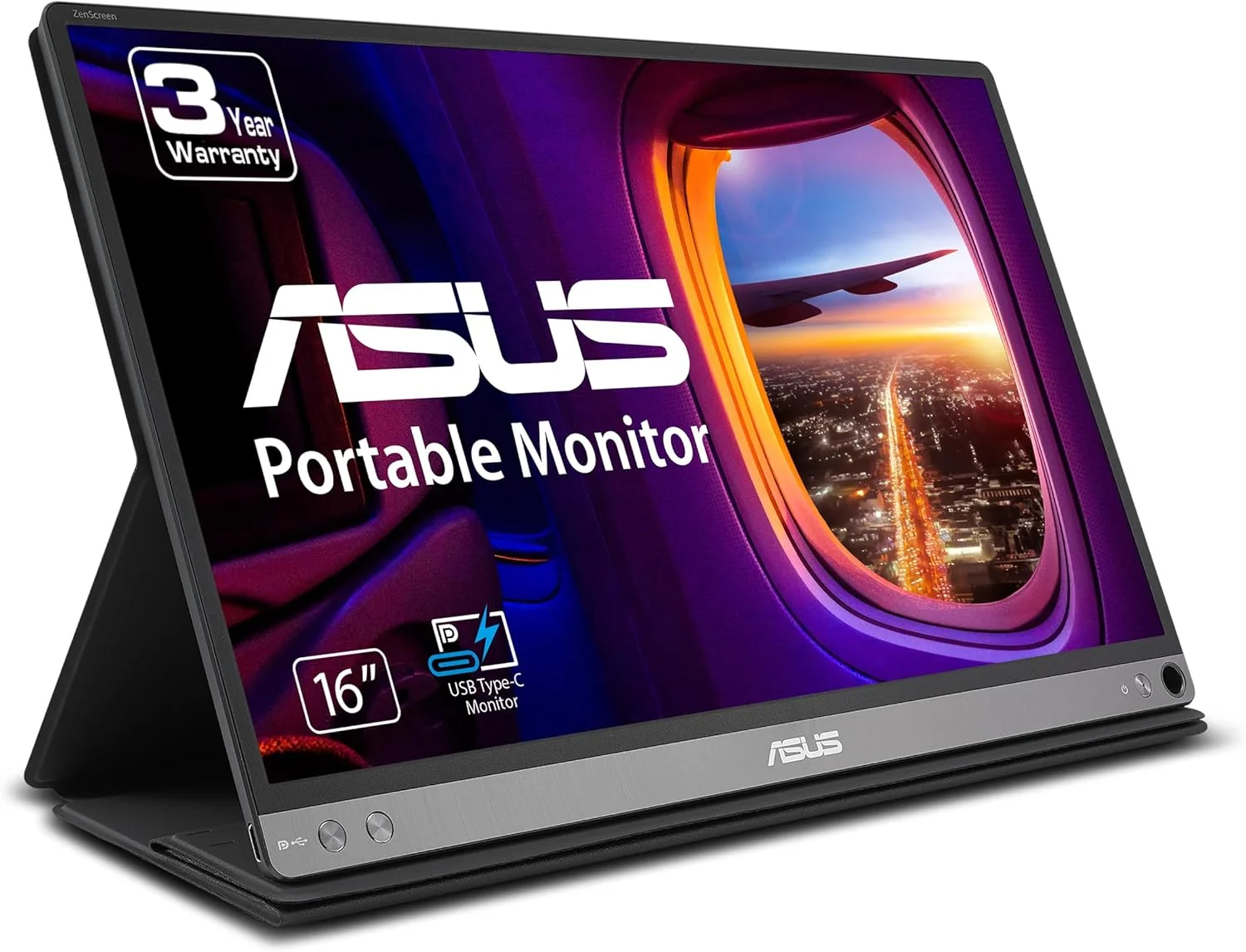 مانیتور 15.6 اینچی ایسوس ZenScreen MB16AC با کیفیت Full HD IPS (بازسازی شده)