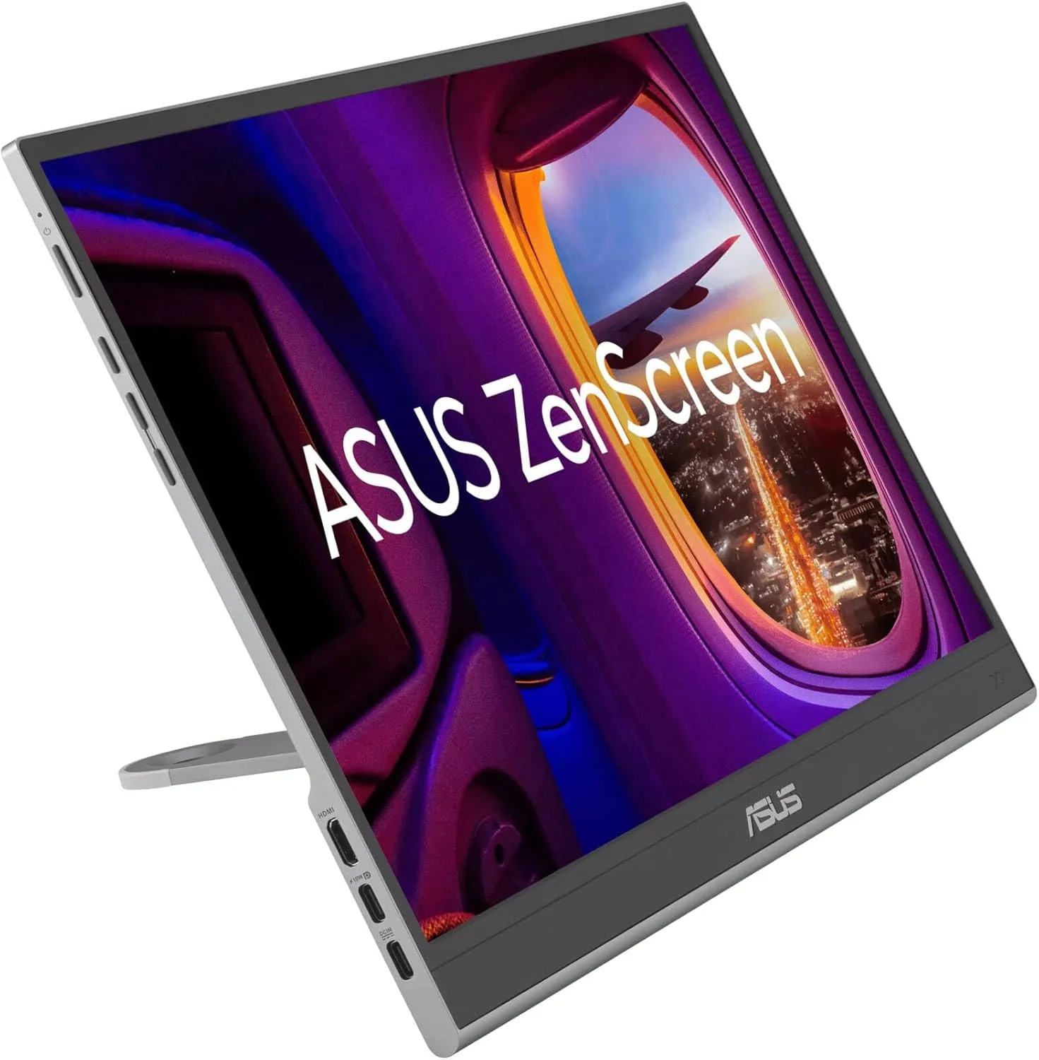 مانیتور گیمینگ قابل حمل 15.6 اینچی ایسوس مدل MQ16AHE - زمان پاسخگویی 1 میلی‌ثانیه، HDMI + 2x USB-C، Full HD 1920x1080، 60 هرتز