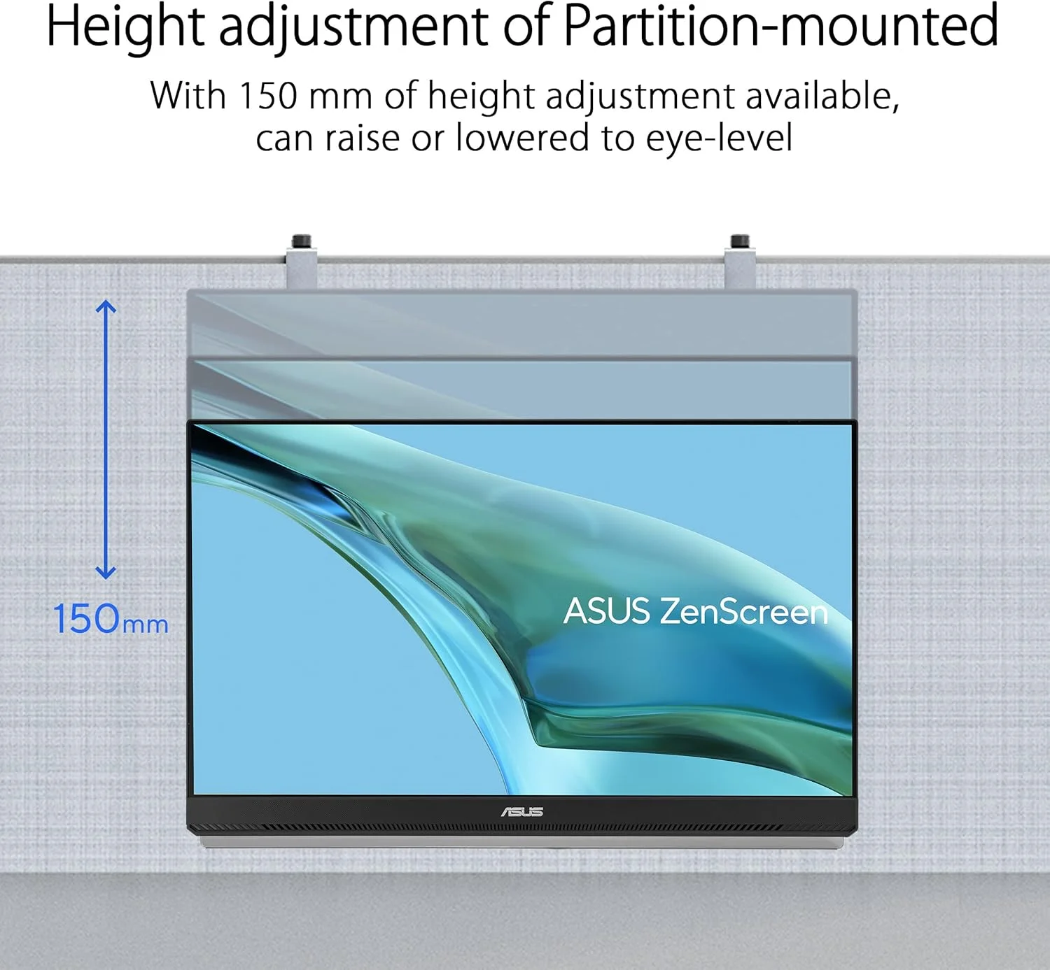 مانیتور قابل حمل ASUS ZenScreen MB249C - 23.8 اینچ FHD (1920 x 1080)، پنل بدون فریم، فناوری IPS، ضد تابش نور، USB-C®، بلندگوها، طراحی پایه، گیره C، قلاب پارتیشن، پایداری سبز