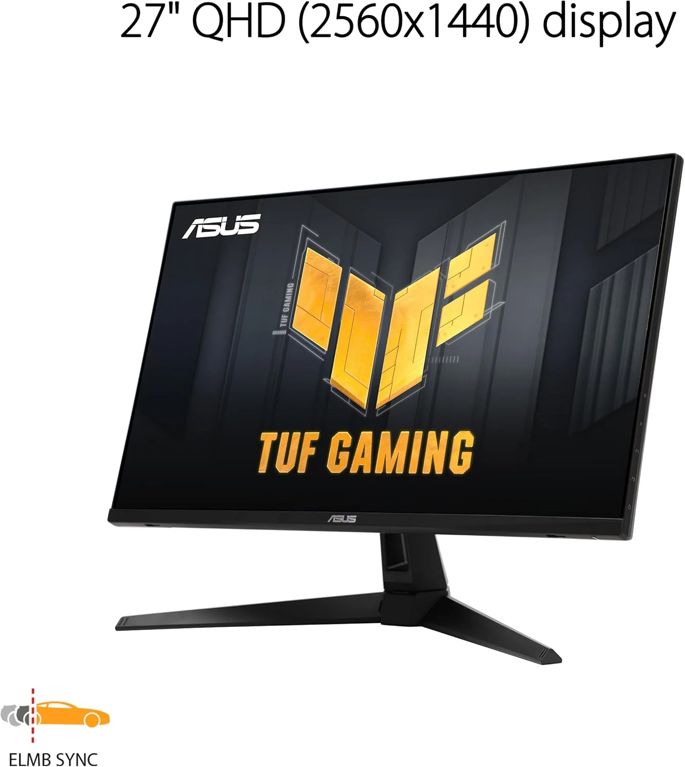 مانیتور گیمینگ ASUS TUF Gaming VG27AQ3A - 27 اینچ، QHD (2560x1440)، 180 هرتز، Fast IPS، ELMB Sync، 1 میلی‌ثانیه (GTG)، Freesync Premium™، سازگار با G-Sync، Variable Overdrive، 130% sRGB - مشکی