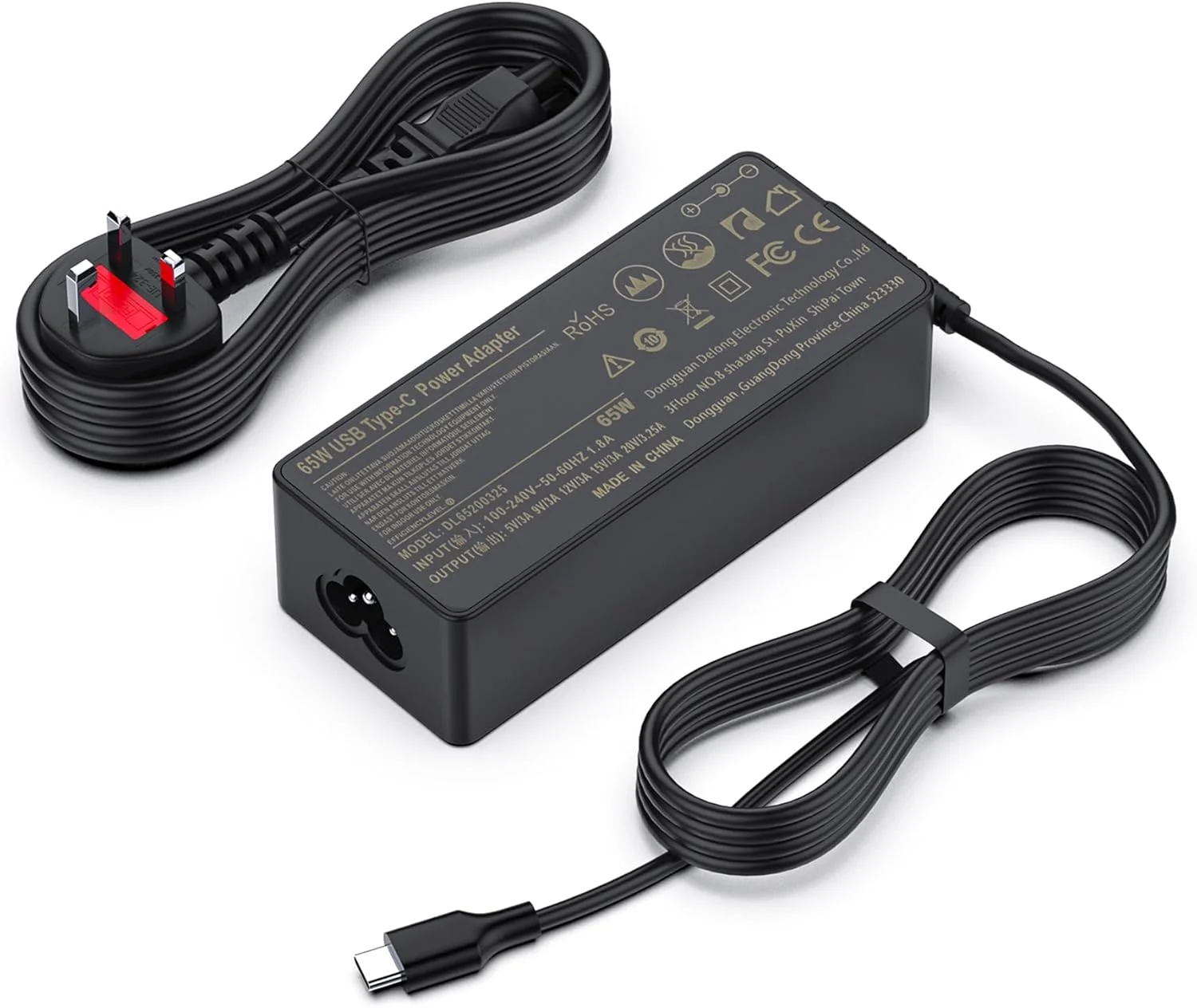 شارژر لپ تاپ 65 واتی USB C Chromebook، آداپتور کابل منبع تغذیه Type-C برای ایسوس، اچ پی، دل، لنوو، ایسر، سامسونگ، گوگل، سازگار گسترده با دستگاه های بیشتر با رابط Type-c
