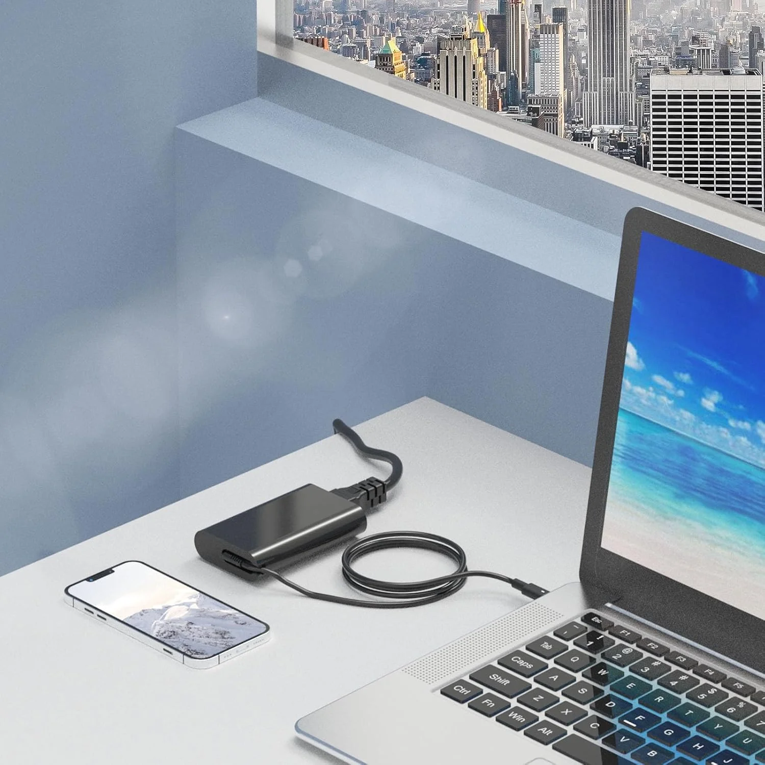شارژر لپ تاپ 65 واتی USB C سازگار با DELL Latitude 5430 7430 5420 5520 5410 5530 5330 7320 7420 2-in-1، DELL XPS 13 15 9350 9360 9365 9370، آداپتور برق کامپیوتر Chromebook 3100 3380 Type C