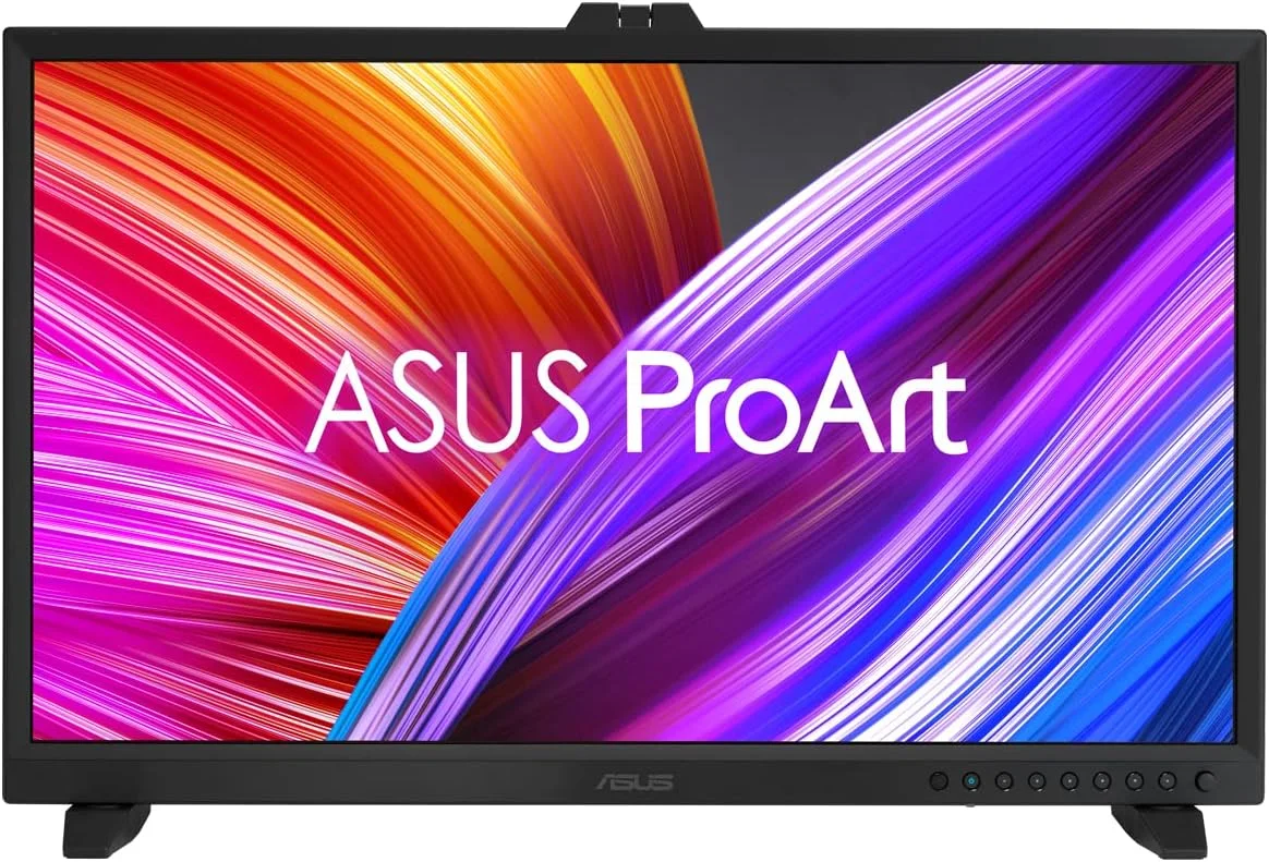 مانیتور حرفه ای ASUS ProArt Display OLED PA32DC – 31.5 اینچ، 4K UHD (3840 x 2160)، 99% DCI-P3، رنگ سنج داخلی، HDR-10، HLG، ΔE < 1، USB-C، HDMI، Calman Ready، یکپارچه سازی ColourSpace