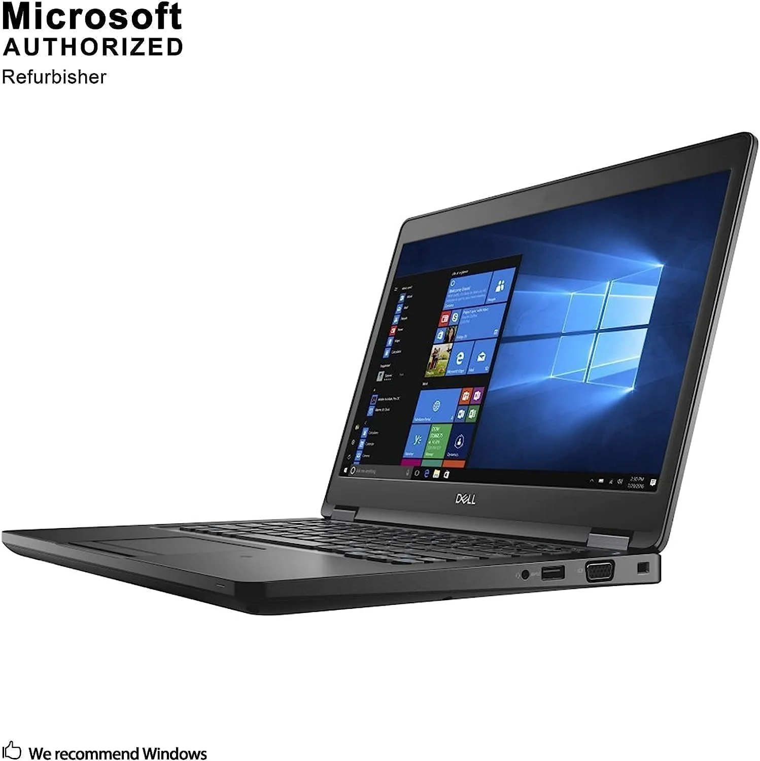 لپ تاپ تجاری 14 اینچی Dell Latitude 5490 (بازسازی شده) با کیفیت FHD، پردازنده Intel Core i5-8350U با فرکانس 1.7 گیگاهرتز تا 3.6 گیگاهرتز، رم 16 گیگابایتی DDR4، حافظه SSD 512 گیگابایتی، وب کم، Windows 10Pro