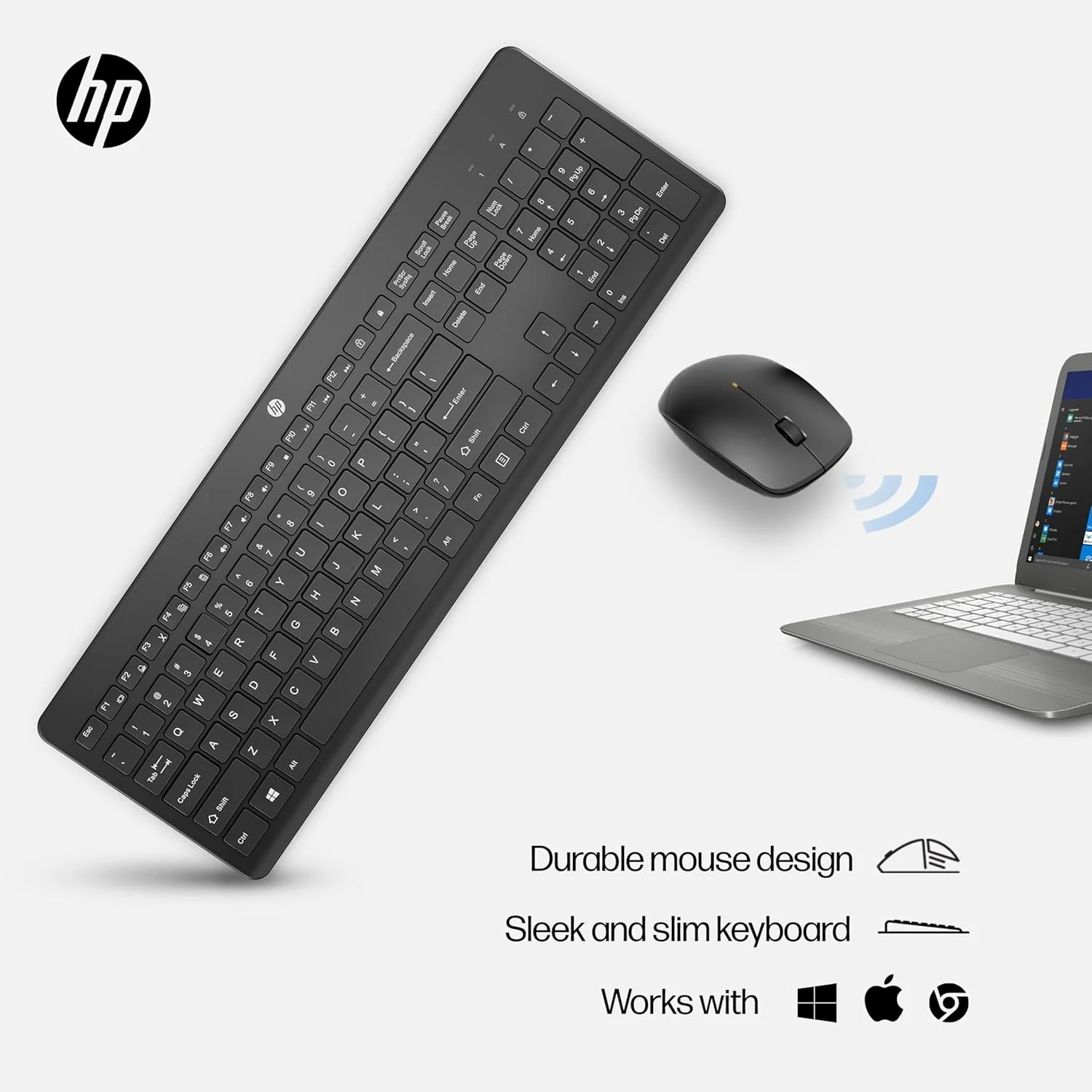 مجموعه ماوس و کیبورد بی سیم HP 230 - عربی-انگلیسی (18H24AA)