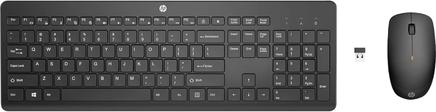 ست موس و کیبورد بی سیم HP 235، مشکی