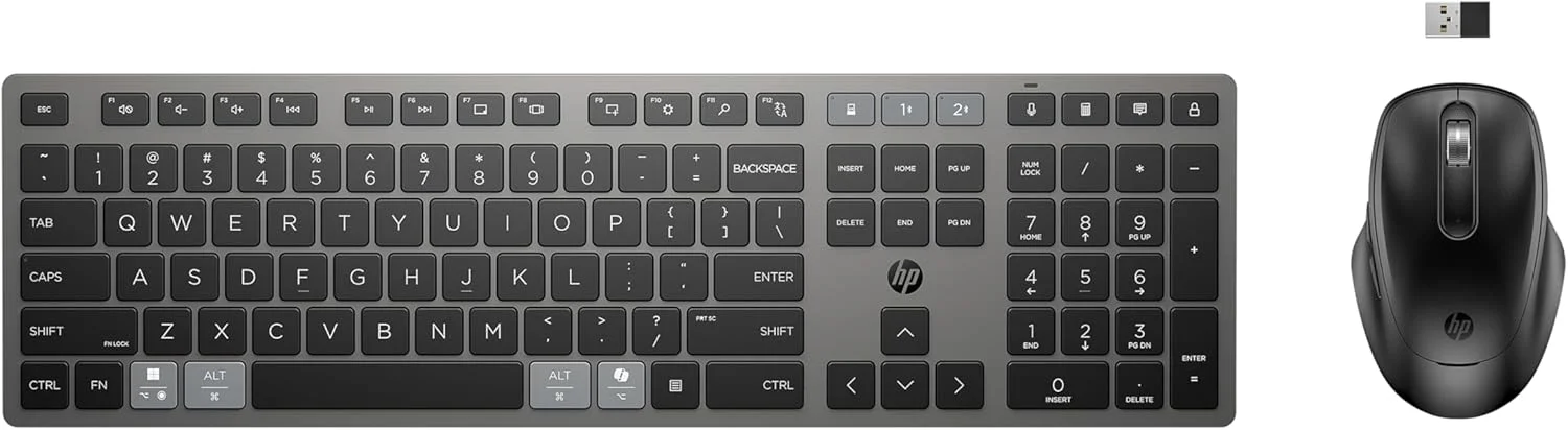 کیبورد و ماوس بی سیم قابل شارژ چند منظوره HP 720