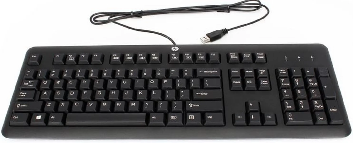 کیبورد مشکی HP مدل KU-1156 با شماره قطعه 672647-003