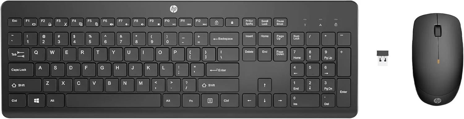 ست کیبورد و ماوس بی سیم مشکی HP 230، 1600 DPI، بلوتوث (18H24AA)