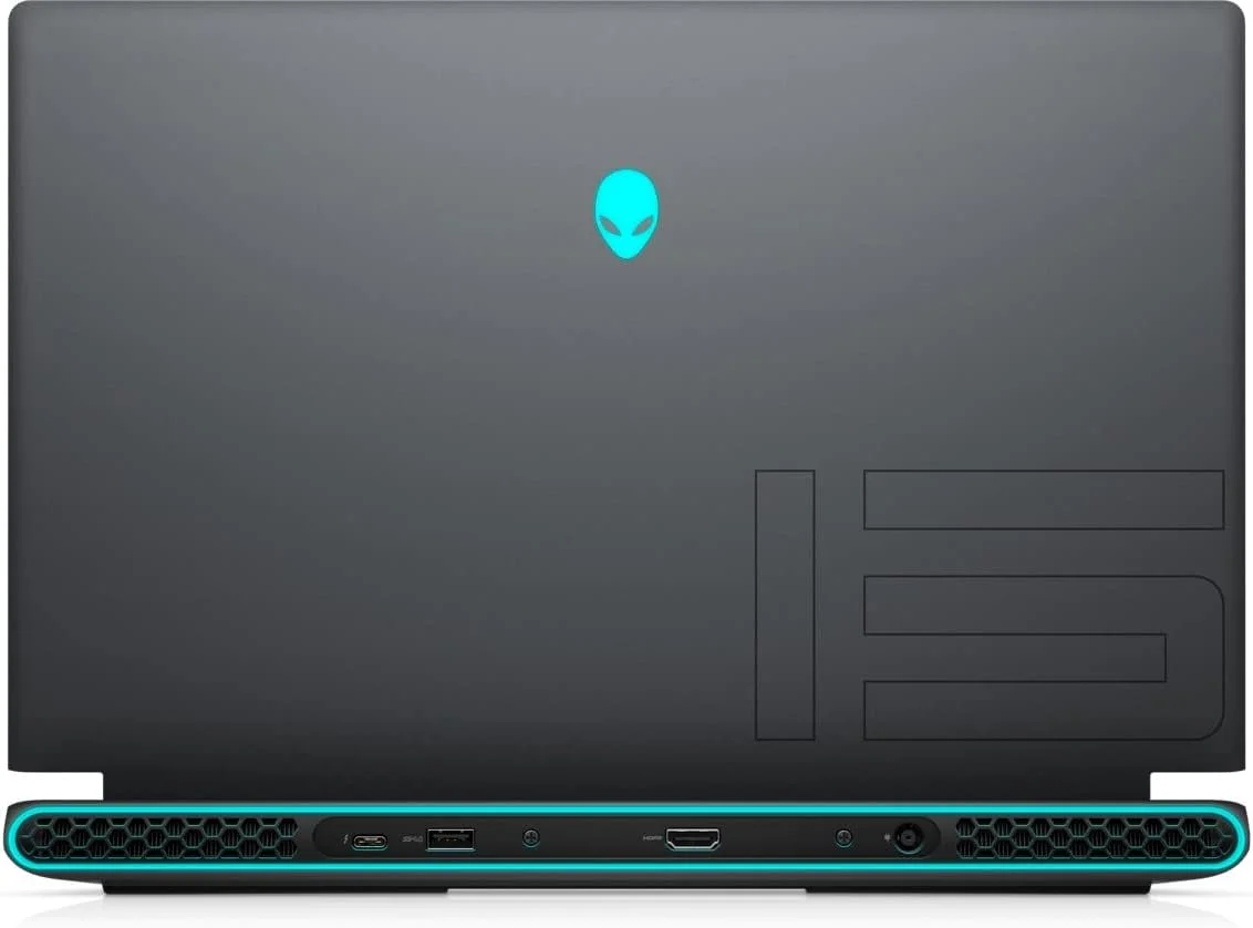 لپ تاپ گیمینگ ممتاز Dell Alienware M15 R5، AMD Ryzen™ 7-5800H، صفحه نمایش 15.6 اینچ QHD، 1 ترابایت SSD، 16 گیگابایت رم، کارت گرافیک NVIDIA® GeForce RTX™ 3060 6GB، ویندوز 10 هوم، صفحه کلید انگلیسی عربی، مشکی
