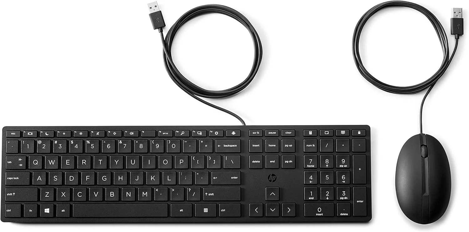 ست موس و کیبورد سیم دار HP 320MK مدل 9SR36AA