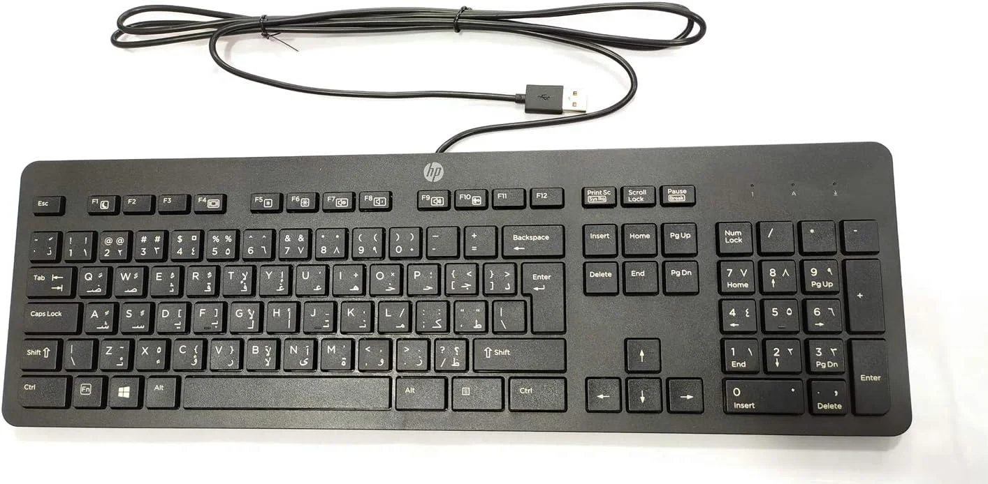 کیبورد باریک تجاری USB اچ پی