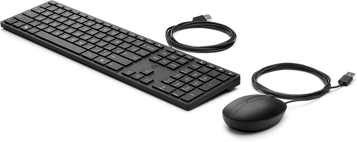 ست موس و کیبورد سیم دار HP 320MK مدل 9SR36AA ست موس و کیبورد سیم دار HP 320MK مدل 9SR36AA