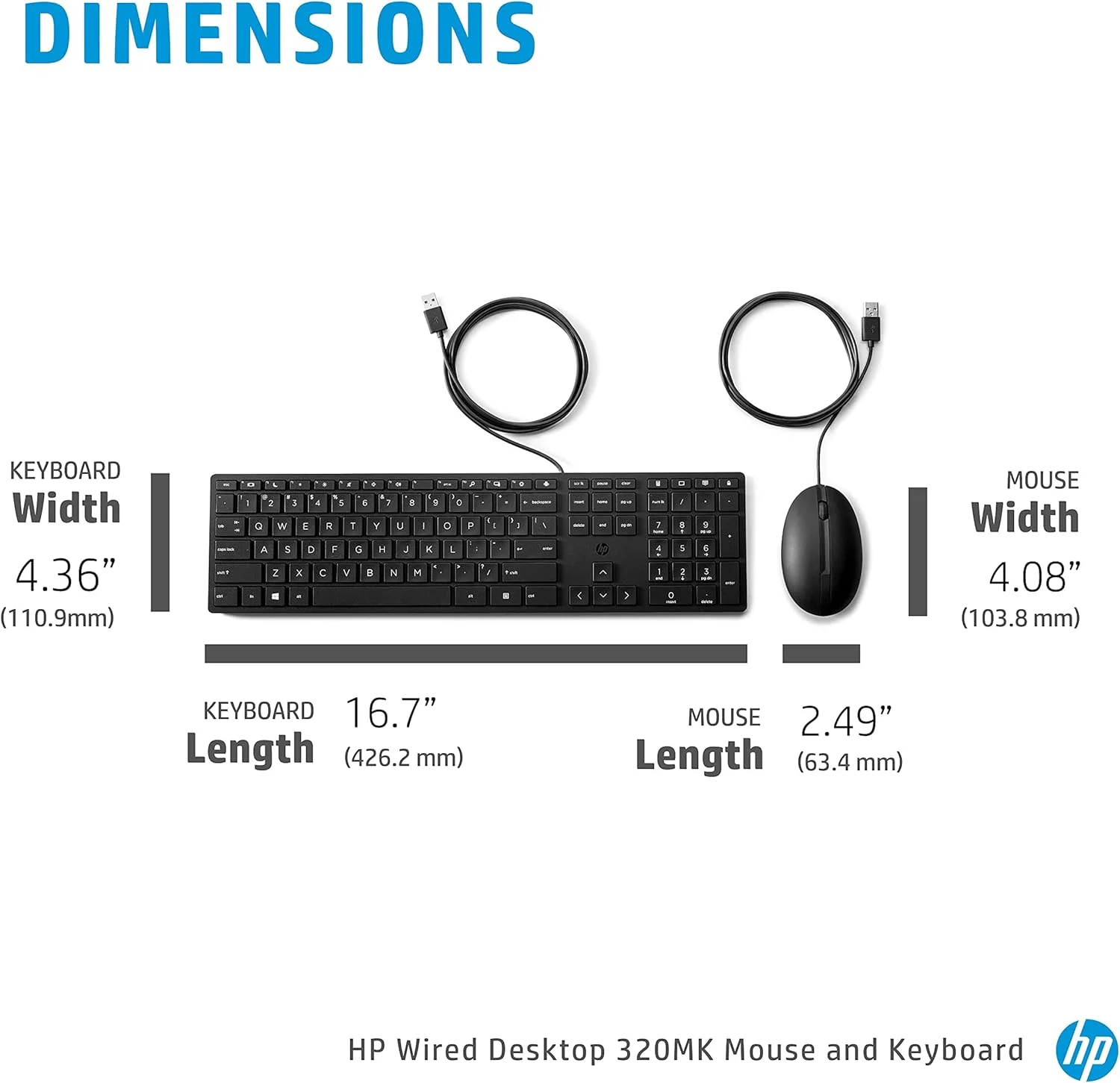 ست موس و کیبورد سیم دار HP 320MK مدل 9SR36AA ست موس و کیبورد سیم دار HP 320MK مدل 9SR36AA