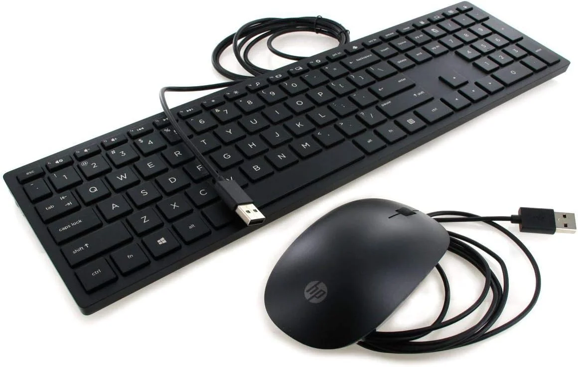 کیبورد و ماوس سیم دار USB مشکی HP Lifestyle TPC-P001K 928923-001