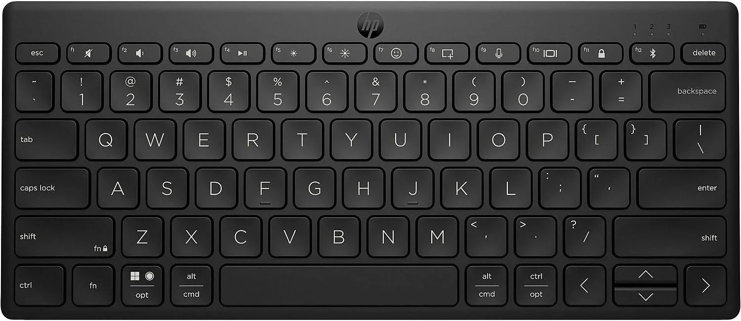 کیبورد چند دستگاهی جمع و جور HP 350 سفید عربی