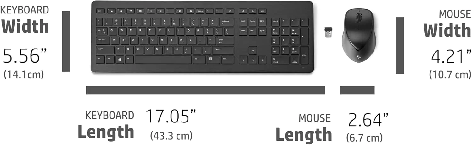 موس و کیبورد بی سیم قابل شارژ HP مدل 950MK