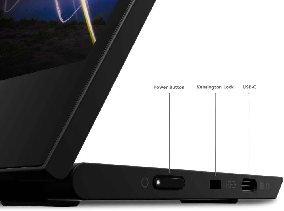 مانیتور قابل حمل 15.6 اینچی لنوو ThinkVision M15 Full HD WLED LCD - نسبت تصویر 16:9 - مشکی کلاغی