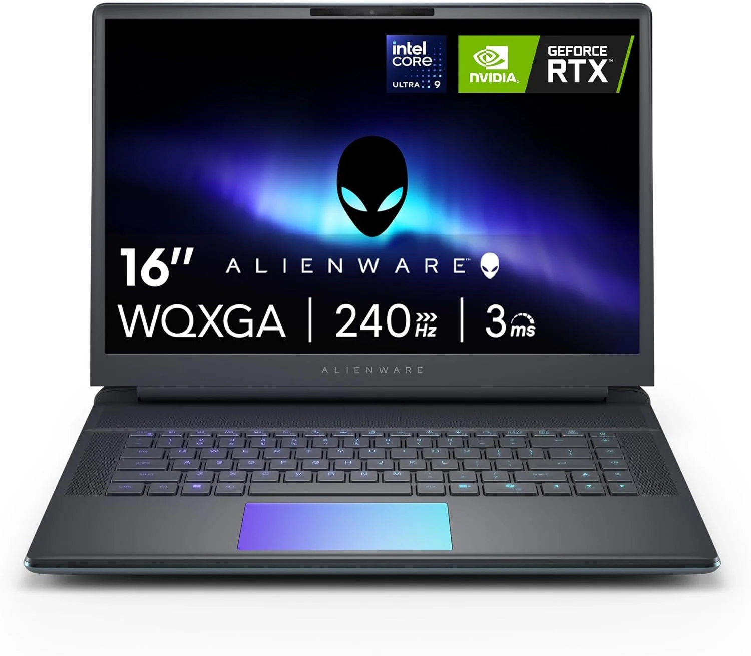 لپ تاپ گیمینگ Alienware 16 Area-51 مدل AA16250 - صفحه نمایش 16 اینچی WQXGA 240 هرتز، پردازنده Intel Core Ultra 9-275HX، رم 32 گیگابایتی DDR5، حافظه SSD 1 ترابایتی، کارت گرافیک NVIDIA GeForce RTX 5070Ti، ویندوز 11 هوم، خدمات در محل - آبی فیروزه ای