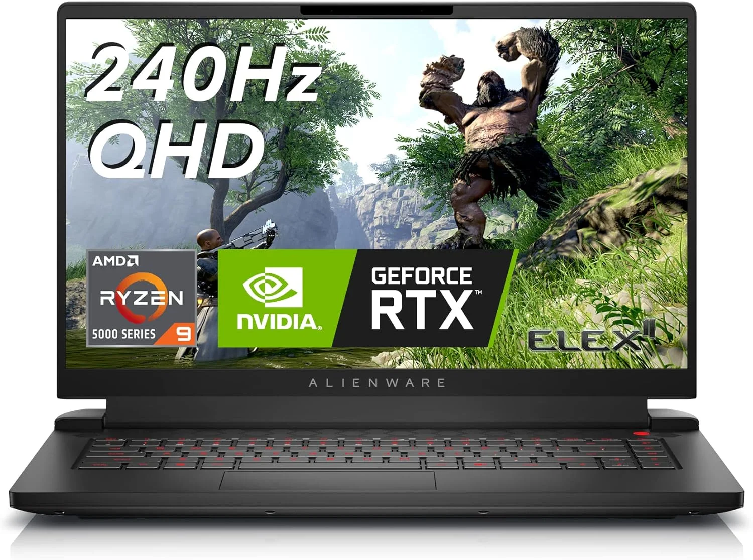 لپ تاپ گیمینگ 15.6 اینچی Alienware m15 R7 - QHD (2560x1440) 240Hz، AMD Ryzen 9 6900HX، 32 گیگابایت DDR5، 1 ترابایت SSD، RTX 3070Ti، HDMI، Wifi، وب کم، ویندوز 11، 1 سال خدمات پریمیوم + 6 ماه خدمات انتقال - مشکی