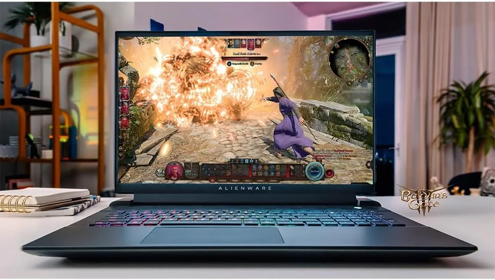 لپ تاپ گیمینگ Dell Alienware M18 R2، صفحه نمایش 18 اینچی QHD+ 165Hz، پردازنده Intel i9 14900HX، کارت گرافیک GeForce RTX 4090، رم 64 گیگابایتی DDR5، حافظه SSD 2 ترابایتی، WiFi6، کیبورد با نور پس زمینه، ویندوز 11 پرو لپ تاپ گیمینگ Dell Alienware M18 R2، صفحه نمایش 18 اینچی QHD+ 165Hz، پردازنده Intel i9 14900HX، کارت گرافیک GeForce RTX 4090، رم 64 گیگابایتی DDR5، حافظه SSD 2 ترابایتی، WiFi6، کیبورد با نور پس زمینه، ویندوز 11 پرو