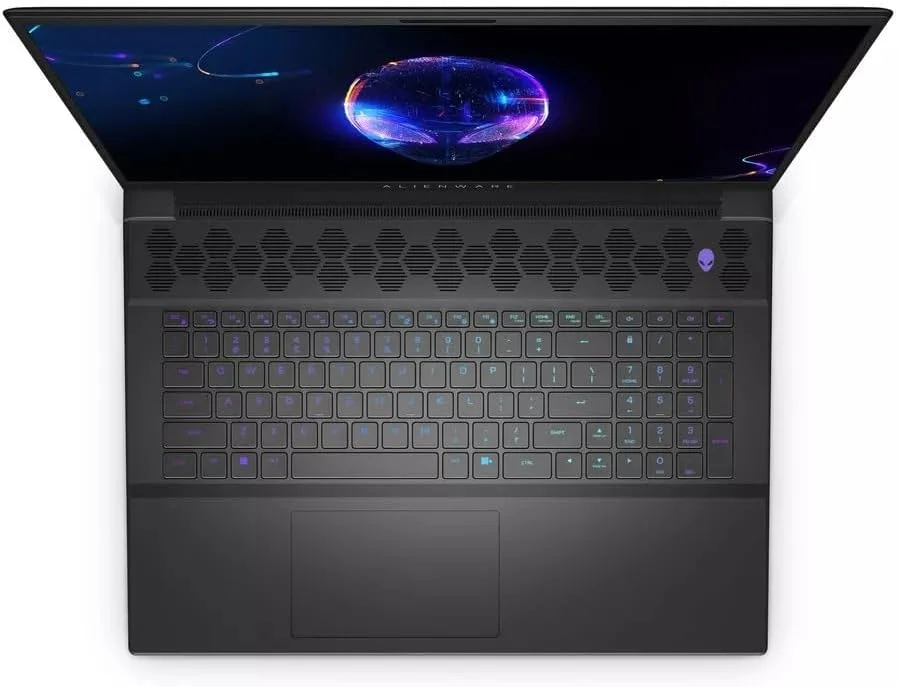 لپ تاپ گیمینگ Dell Alienware M18 R2، صفحه نمایش 18 اینچی QHD+ 165Hz، پردازنده Intel i9 14900HX، کارت گرافیک GeForce RTX 4090، رم 64 گیگابایتی DDR5، حافظه SSD 2 ترابایتی، WiFi6، کیبورد با نور پس زمینه، ویندوز 11 پرو لپ تاپ گیمینگ Dell Alienware M18 R2، صفحه نمایش 18 اینچی QHD+ 165Hz، پردازنده Intel i9 14900HX، کارت گرافیک GeForce RTX 4090، رم 64 گیگابایتی DDR5، حافظه SSD 2 ترابایتی، WiFi6، کیبورد با نور پس زمینه، ویندوز 11 پرو