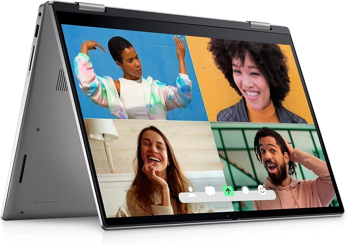 لپ تاپ 2 در 1 دل Inspiron 7420 با صفحه نمایش 14 اینچی FHD+ (1920 x 1200)، نرخ 60 هرتز، 16 گیگابایت رم، 512 گیگابایت SSD، پردازنده Intel Core i7-1255U، کارت گرافیک Intel Iris Xe، HDMI، USB-C، صفحه لمسی (نقره ای)