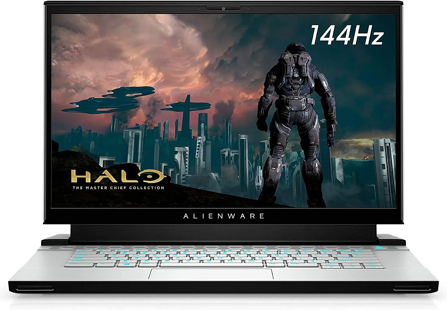 لپ تاپ گیمینگ ممتاز Dell Alienware M15 R3، پردازنده Intel Core i9 10980HK، 15.6 اینچ، 1 ترابایت SSD، 32 گیگابایت رم، کارت گرافیک NVIDIA GeForce RTX 2080 8GB، ویندوز 10 هوم، صفحه کلید انگلیسی عربی، سفید، 15-ALNWV-CTOU-WHT