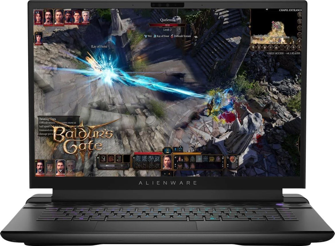 لپ تاپ گیمینگ 16 اینچی Dell Alienware M16 R1 با صفحه نمایش 165 هرتز WQXGA (2560x1600) IPS | پردازنده Core i9-13900HX | کارت گرافیک NVIDIA RTX 4070 8GB | کیبورد با نور پس زمینه RGB قابل تنظیم برای هر کلید | Thunderbolt 4 | WiFi 6E | 16GB DDR5 1TB SSD | ویندوز 11